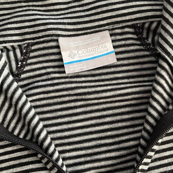 Columbia striped half-zip top S/M - Picture 4 of 11